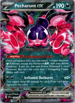 PECHARUNT EX 039/064 DOUBLE RARE SHROUDED FABLE POKEMON NM - Image 1