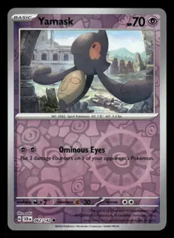 Yamask 62/142 C Stellar Crown Reverse Holo NM/M Pokemon - Image 1