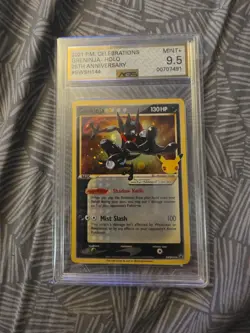 2021 Pokemon Celebrations Greninja Star SWSH144 Black Star Promo AGS 9.5 - Image 1
