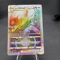 Hisuian Zoroark VSTAR 203/196 Rainbow Rare Lost Origin Pokemon Holo Near Mint - Image 1