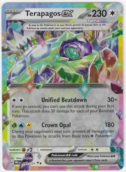 Terapagos ex 92/131 DOUBLE RARE | Pokemon TCG Prismatic Evolutions NM - Image 1