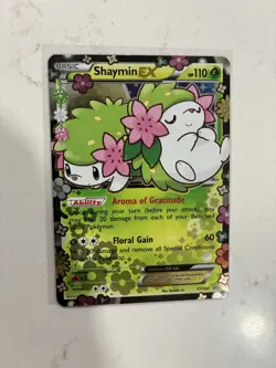 Pokemon TCG Shaymin EX Black Star Promo Card XY148 Holo - Image 1