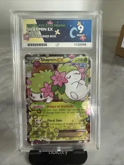 Pokemon TCG Shaymin EX Black Star Promo Holo Card XY148 XY Generations ACE 9 - Image 1
