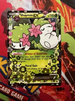 Pokemon TCG Shaymin EX XY148 XY Generations Black Star Promo Holo Card - Image 1