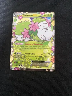 Pokemon TCG Shaymin EX XY148 XY Generations Black Star Promo Holo Card - Image 1