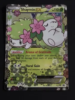 Pokemon TCG Shaymin EX Black Star Promo Holo Card XY148 XY Generations - Image 1