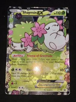 Pokemon TCG Shaymin EX Black Star Promo Holo Card XY148 XY Generations - Image 3