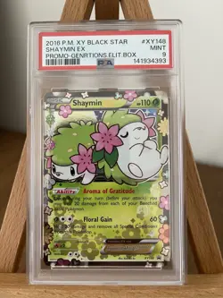 Pokemon TCG Shaymin EX XY148 XY Generations Black Star Promo Holo Card - Image 1