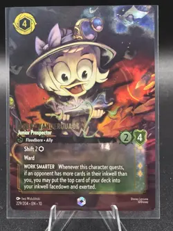Disney Lorcana Whispers in the Well Webby Vanderquack Enchanted Card - 229/204 - Image 1