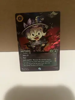 Disney Lorcana Whispers in the Well Webby Vanderquack Enchanted Card - 229/204 - Image 1