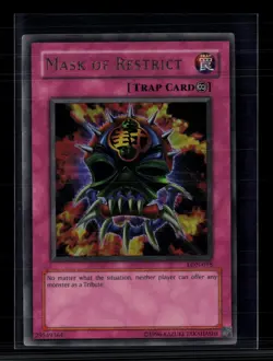 Yu-Gi-Oh! Mask of Restrict Labyrinth of Nightmare Ultra Rare • LON-018 Unlimited - Image 1
