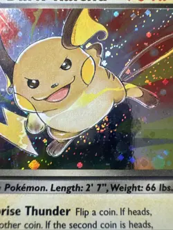 Dark Raichu 83/82 1st Edition Holo Secret Rare Team Rocket Pokemon Swirl NM-LP+ - Image 5