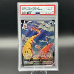 Pokemon Centiskorch VMAX TG15/TG30 Lost Origin Ultra Rare Holo English PSA 10 - Image 1
