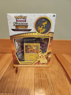 Pokemon TCG Shining Legends Pin Collection Pikachu & Zoroark, 2 Boxes, Sealed - Image 2
