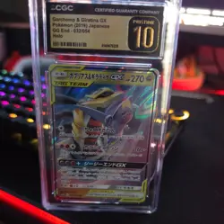 Pokemon TCG CGC Pristine 10 Garchomp & Giratina GG End 032/054 - Image 1
