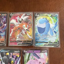 POKEMON V 11 CARD LOT - Rare Full Art Lot V’s - Greninja Pikachu Umbreon Espeon - Image 3