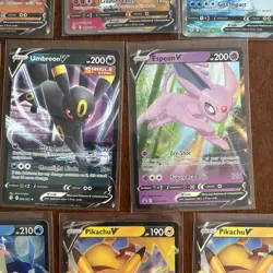 POKEMON V 11 CARD LOT - Rare Full Art Lot V’s - Greninja Pikachu Umbreon Espeon - Image 4