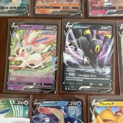 POKEMON V 11 CARD LOT - Rare Full Art Lot V’s - Greninja Pikachu Umbreon Espeon - Image 5