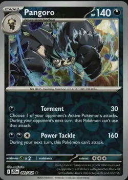 Pangoro 099/159 Uncommon Journey Together Pokemon Reverse Holo Near Mint - Image 1