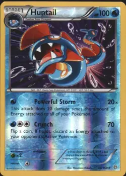 Huntail 50/160 Holo Rare Primal Clash Pokemon Near Mint - Image 1