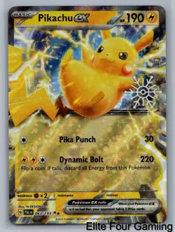Pikachu ex 063/193 Double Rare Paldea Evolved Pokemon Holo Near Mint - Image 1