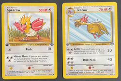 1999 Pokemon Jungle - Spearow & Fearow bundle - #62 & #36 - 1st EDITIONS MP - Image 1