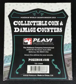 Pokemon World Championships 2018 Nashville COIN & DAMAGE COUNTERS Set - Image 2