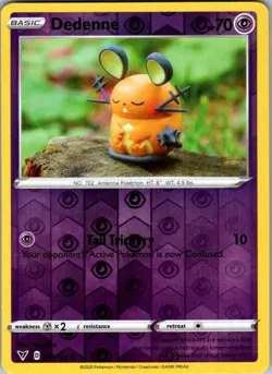 Dedenne 077/185 Vivid Voltage Pokemon Reverse Holo Near Mint - Image 1