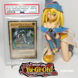 🔥L👀K🔥💎PSA10💎2013 YuGiOh! BLUE EYES WHITE DRAGON YSKR-EN001🥈UNL🥩UTR 3DFOIL - Image 1