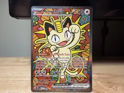Pokemon Perfect Order Meowth EX SIR Special Illustration Rare 121/088 - Image 1