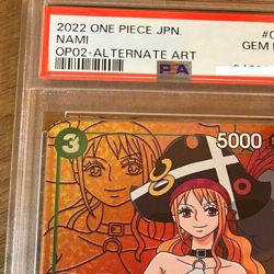 PSA 10 Nami One Piece Card Game Paramount War Alt Art OP02-036 SR Japanese - Image 4