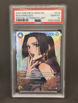 Boa Hancock SP OP01-078 One Piece OP04 Kingdoms Of Intrigue PSA 10 English - Image 1