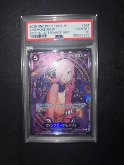 One Piece Japanese Vinsmoke Reiju SP EB03-031 Special Alternate Art PSA 10 - Image 1