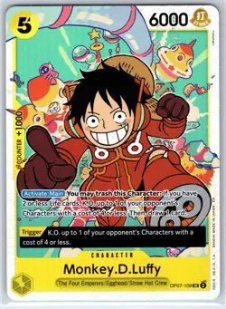 Monkey.D.Luffy (109) OP07-109 500 Years in the Future One Piece Foil NM - Image 1