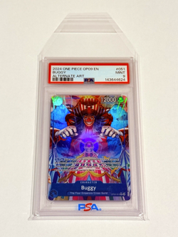 One Piece Emperors in the New World- Buggy Rare Alternate Alt Art Foil PSA 9 ENG - Image 3