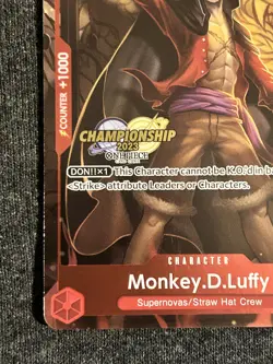 Monkey.D.Luffy (007) (CS 2023 Celebration Pack) P-007 One Piece Stamped Promo - Image 3