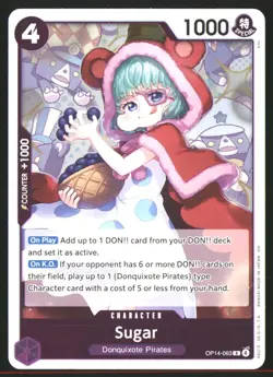 One piece OP14 Sugar #063 Foil Rare Near Mint or Better - Image 1