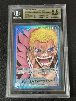2022 One Piece OP01-060 Donquixote Doflamingo Alternate Art Leader BGS 9.5 - Image 1