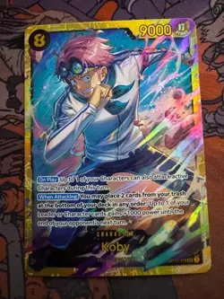 Koby (119) OP11-119 Secret Rare A Fist of Divine Speed One Piece Near Mint - Image 1