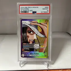 2024 One Piece OP09 EN Nico Robin Alternate Art PSA GEM MINT 10 - Image 1