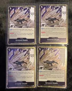 One Piece TCG Ground Death Rare (x4) OP14-096 Playset English/Near Mint - Image 1