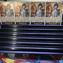 4X Monkey D Luffy R OP15-092 Adventure of God's Island One Piece OP15 PLAYSET NM - Image 1