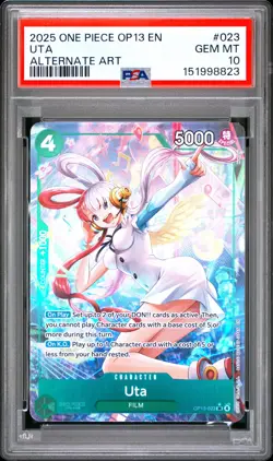 2025 ONE PIECE OP13-CARRYING ON HIS WILL ALTERNATE ART #023 UTA PSA 10 - Image 1