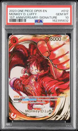 2023 ONE PIECE OP05-AWAKENING OF THE NEW ERA #012 MONKEY D. LUFFY PSA 10 - Image 1