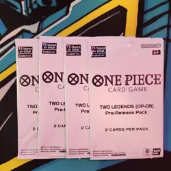 One Piece Card Game OP-08 Two Legends Pre-Release 4 Packs English - Image 1