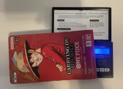 One Piece OP-13 Carrying On His Will Sleeved Booster Lot Of 3 HEAVY 38g-38.2g - Image 2
