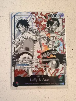 ST30-001 Luffy & Ace Alt Art Leader (Parallel) English One Piece TCG - Image 1