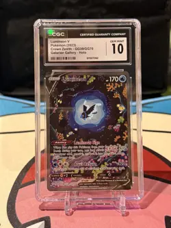 CGC 10 Lumineon V Full Art GG39/GG70 2023 Pokemon Crown Zenith - Image 1