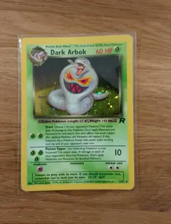 Pokemon Dark Arbok TCG Team Rocket Holo Card 2/82 Unlimited Rare - Image 1