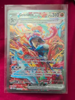 Pokemon Twilight Masquerade Greninja EX 214/167 Special Illustration Rare Card - Image 1